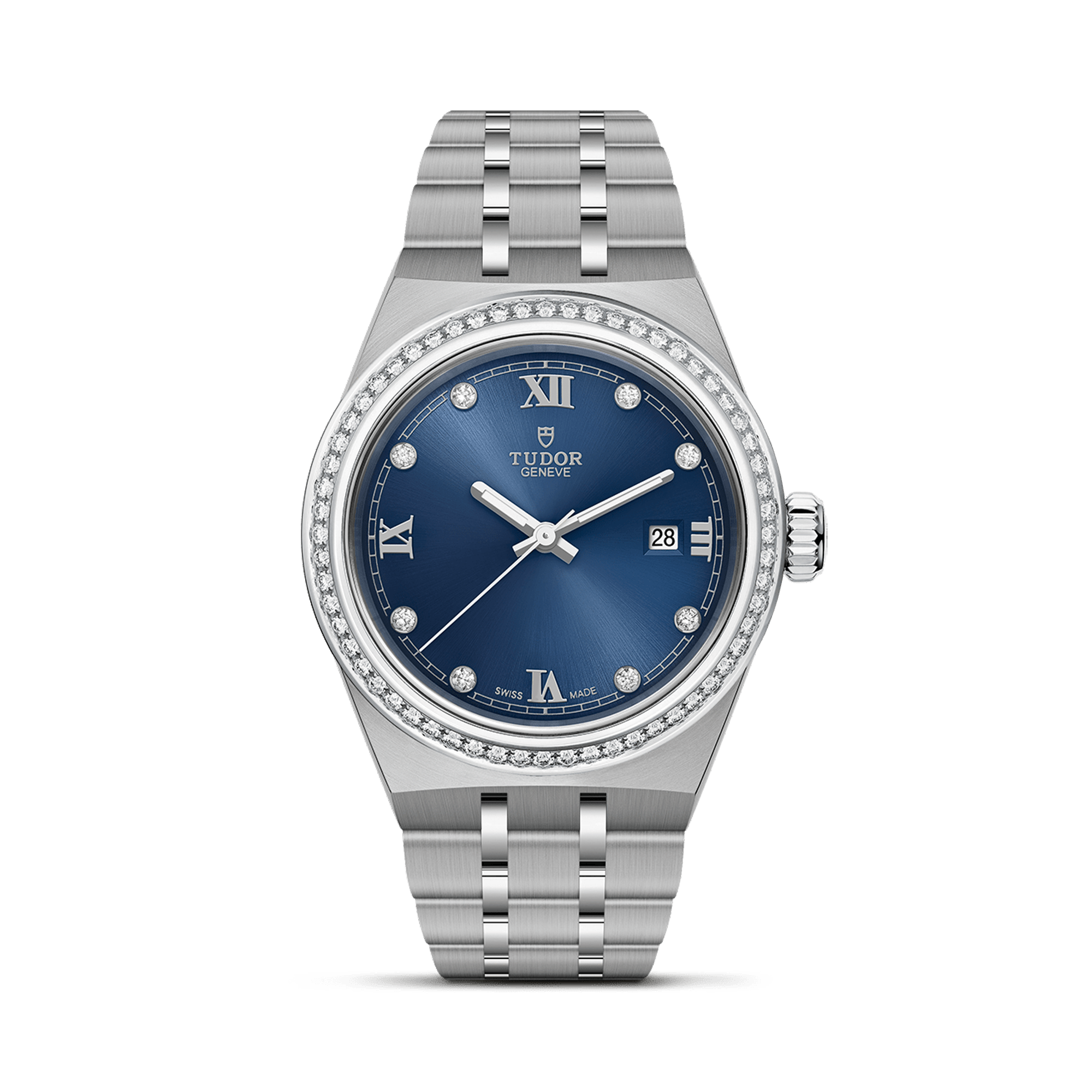 Tudor Royal 28mm. Diamond Set  Dial. Roman Numerals_1