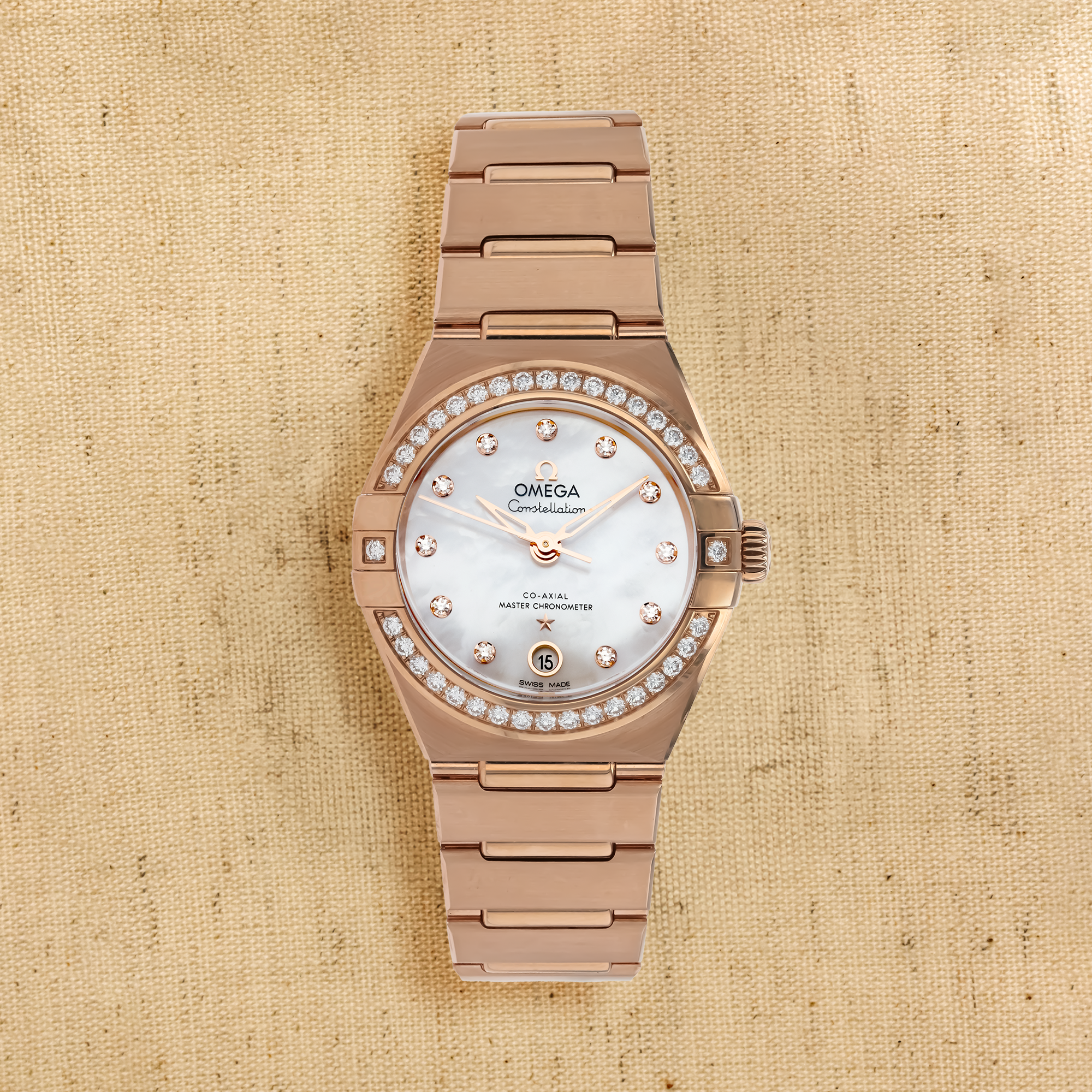 Pre-Owned OMEGA Constellation 29mm, Mother of Pearl Dial, Diamond Numerals_1