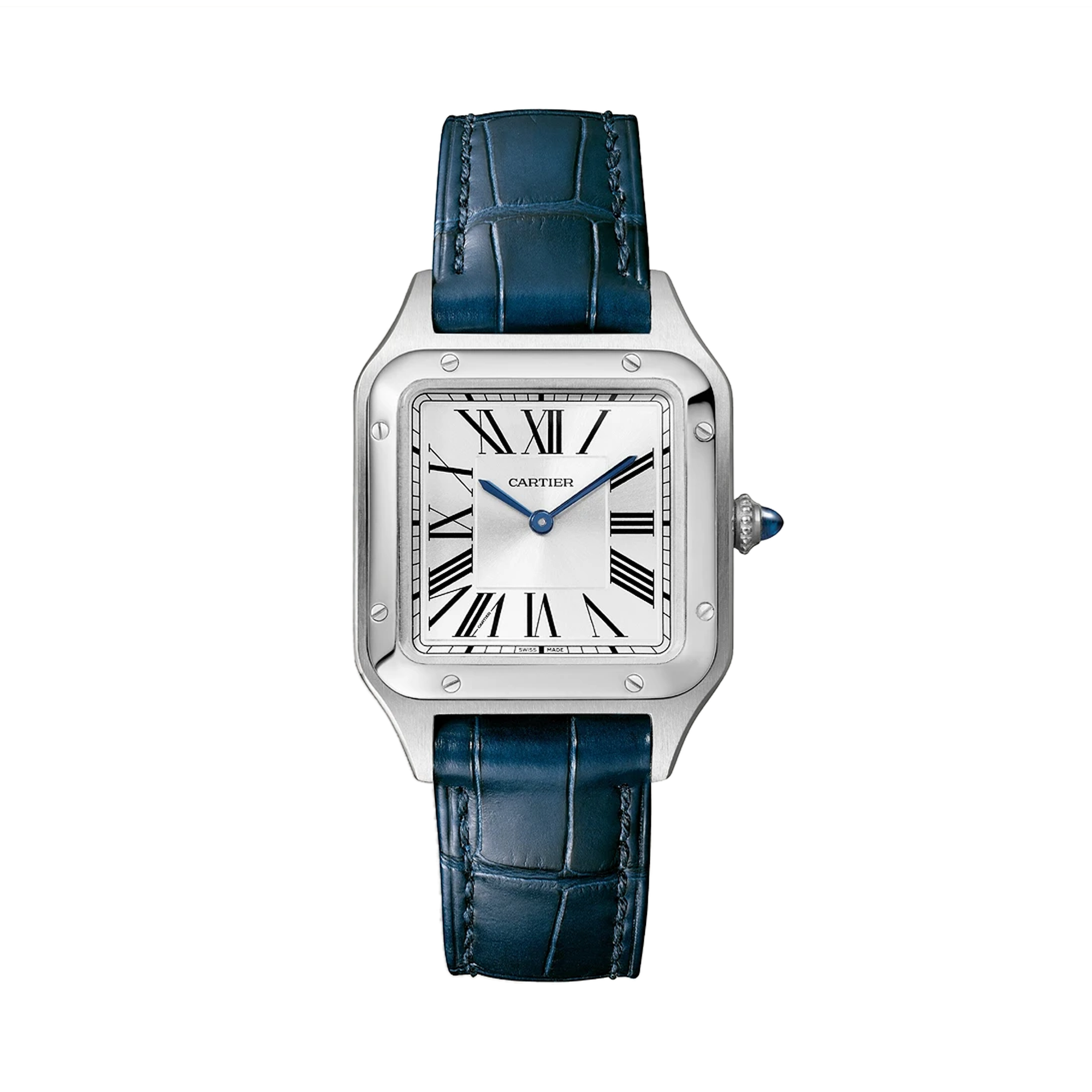 Cartier Santos 27.5mm, Silver Dial, Roman Numerals_1