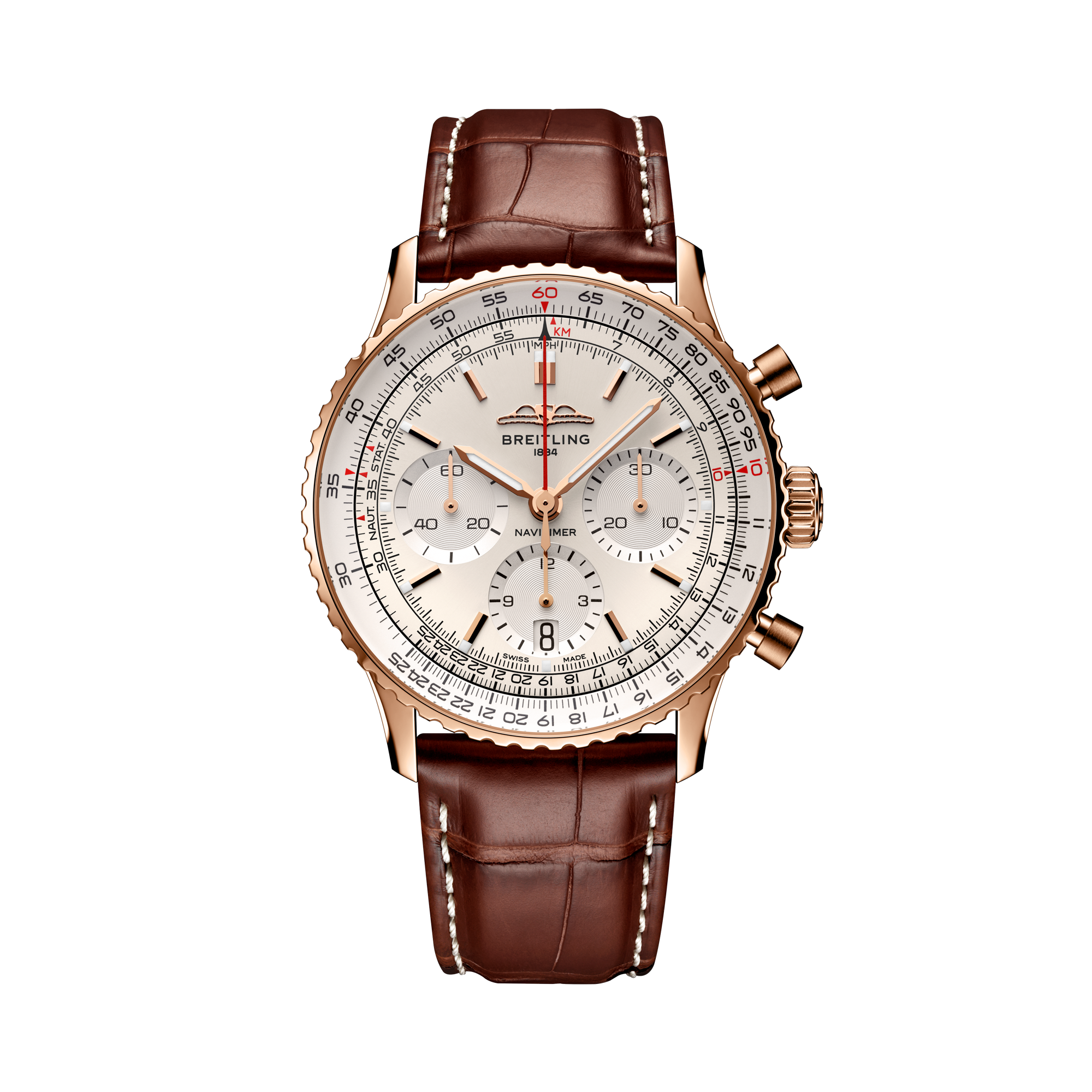 Breitling Navitimer B01 Chronograph 41 41mm, Silver Dial, Baton Numerals_1