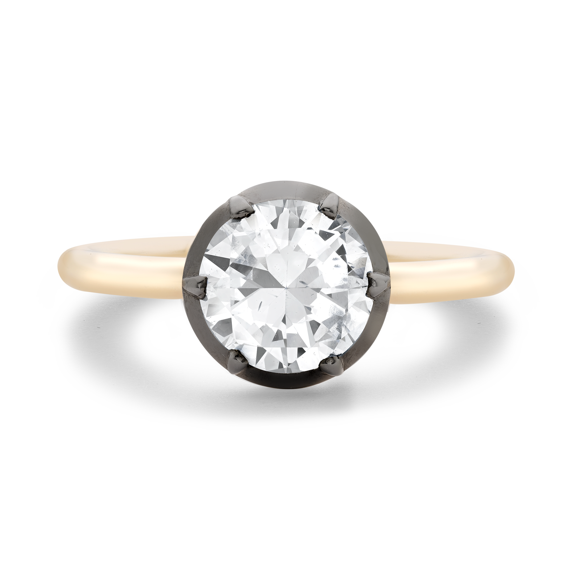 Georgian Setting 1.63ct Diamond Solitaire Ring Brilliant cut, Claw set_2