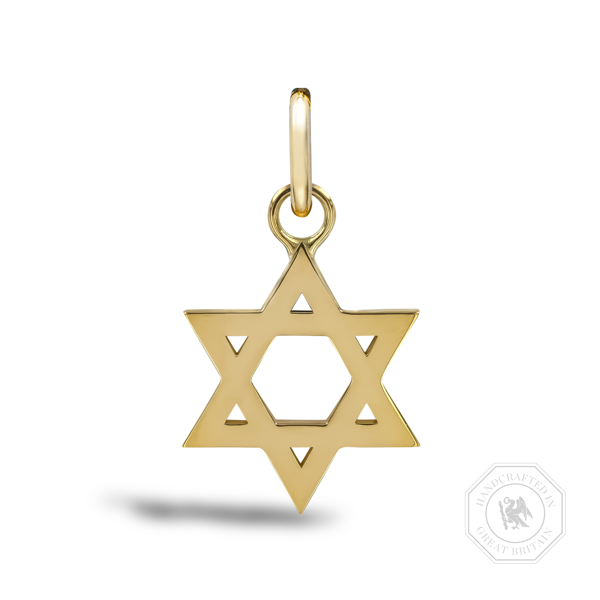 Star of David Gold Pendant Charm _1
