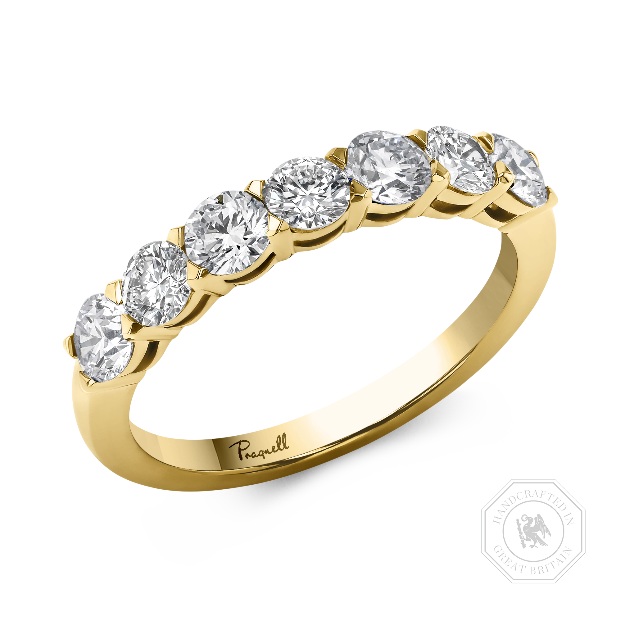 Seven Stone Diamond Ring Brilliant cut, Claw set_1