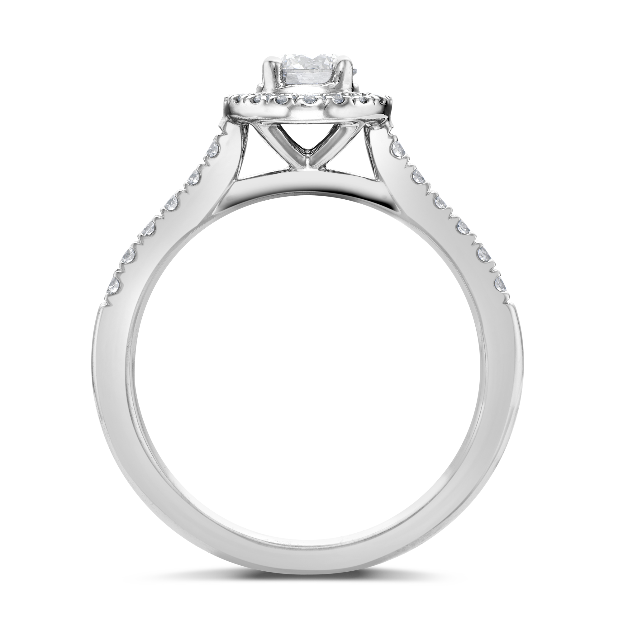 Celestial 0.39ct Fancy Light Grey Diamond Cluster Ring Brilliant cut, Claw set_3