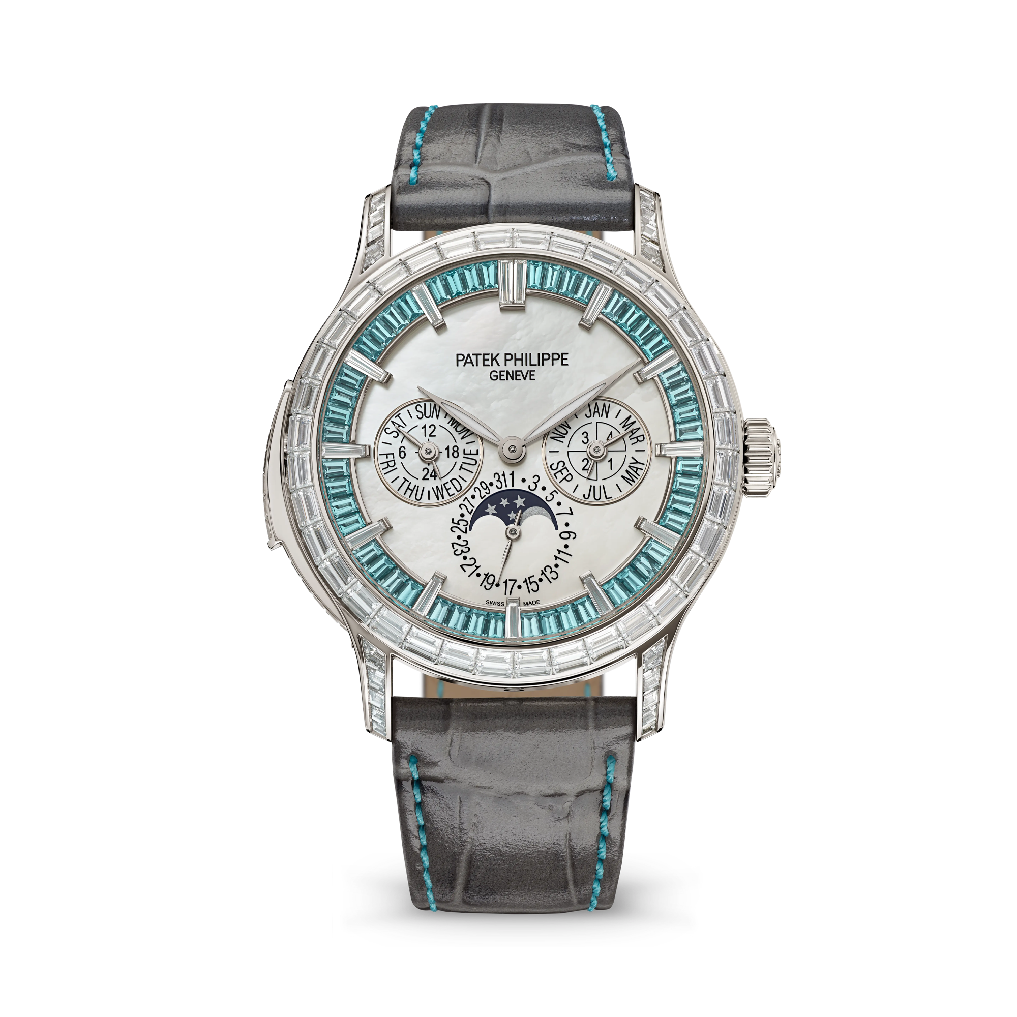 Patek Philippe Grand Complications 40mm, Blue Dial, Arabic/Baton Numerals_1